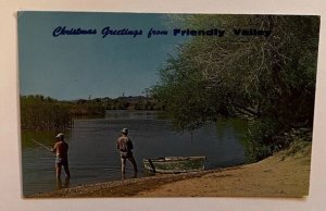 Vintage Postcard Christmas Greetings from Friendly Valley Colorado River K2