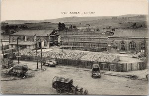 Sedan France La Gare Unused Postcard F43