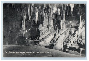 Ball Room Looking Toward Miller's Hall Caverns Of Luray Virginia VA Postcard 