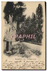 Old Postcard Roquefavour Route Aix