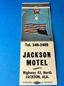 Vintage Matchbook Cover Jackson Motel Jackson, Alabama MB164