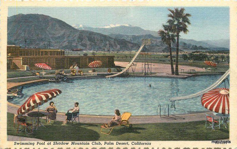 1952 Swimming Pool Shadow Mountain Club Palm Desert California 10887 Willard