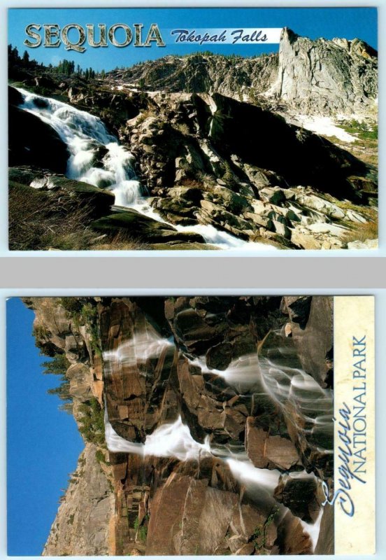 2 Postcards SEQUOIA NATIONAL PARK, California CA ~ TOKOPAH FALLS 4x6