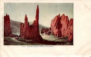 Frank S. Thayer, Denver, Cathedral Spires, Garden of the Gods, Postcard