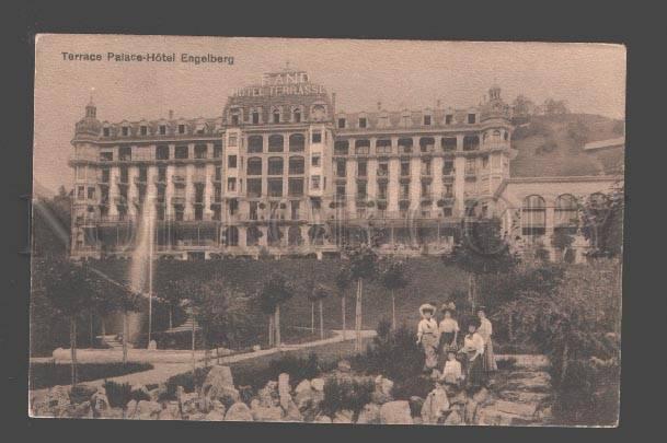 087587 SWITZERLAND Terrace Palace-Hotel Engelberg Vintage PC