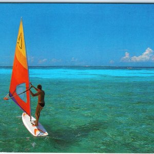 c1980s Caribe Mexicano, Q. Roo Mexico Windsurfing Tropical Ocean Chrome 4x6 M18