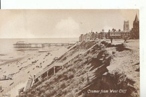 Norfolk Postcard - Cromer From West Cliff - Ref 13684A