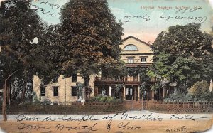 Orphan Asylum Hudson, New York, USA Hospital 1908 PU Missing Stamp 