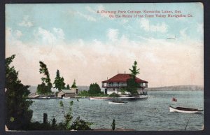 h4024 - KAWARTHA LAKES Ontario 1908 Chemong Park Cottage Postcard. Lakefield