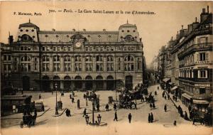 CPA AK PARIS 8e La Gare Saint-Lazare. Rue d'Amsterdam. P. Marmuse (241431)