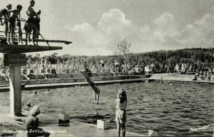 denmark, RANDERS, Friluftsbadet, Outdoor Swimming Pool (1959) Postcard