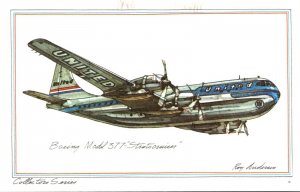 Airplanes United Airlins Boeing  Model 377 Stratocruiser