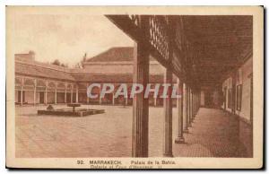 Postcard Old Marrakech Bahia Palace