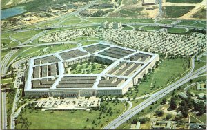 The Pentagon Arlington Virginia Aerial View Postcard