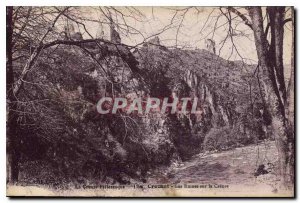 Postcard Old Picturesque Creuse Crozant Ruins on the Creuse