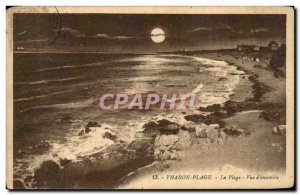 Postcard Old Tharon Plage beach View of & # 39ensemble