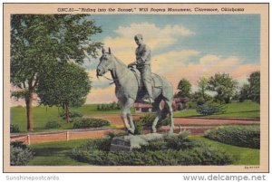 Riding Into The Sunset Will Rogers Monument Claremore Oklahoma