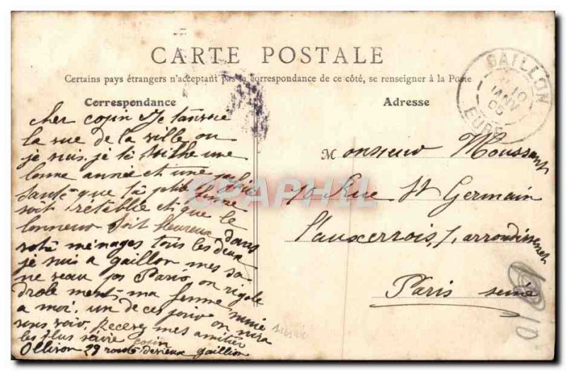 Old Postcard Gaillon Vue Generale