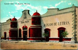 Mexico Ciudad Juarez City Carcel Jail Postcard Old 1910s Vtg Postcard UNP CT