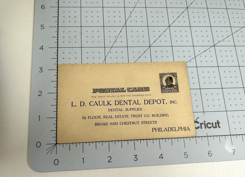 Dentist Postcard LD Caulk Dental Depot Philadelphia PA