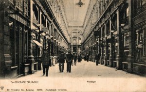 Netherlands Den Haag Passage The Hague Vintage Postcard 08.49