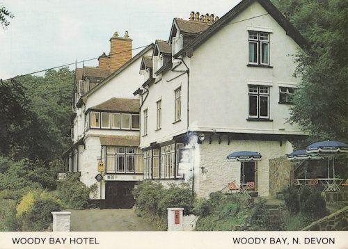 Woody Bay Hotel North Devon Postcard