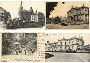 SPA BELGIUM 47 Vintage Postcards mostly pre-1940 (L3537)