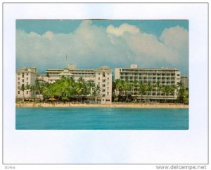 Moana Hotel, on Waikiki Beach, Hawaii, 40-60s