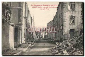 Postcard Old Postcard Old Army War in Lorraine in 1914 Gerbeviller Airstrikes...