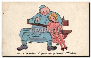 Militaria - Humor - Humor - Illustration - Old Postcard