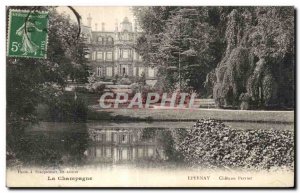 Postcard Old Chateau Perrier Champagne Epernay