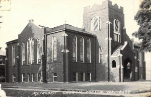 c.'40 RPPC,Real Photo,Methodist, M.E. Church, Toulon, IL, ILL,Old Postcard