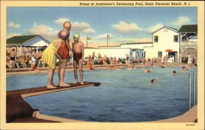 Point Pleasant Beach NJ Jenkinson's Swimming Pool Diving Board Linen PC