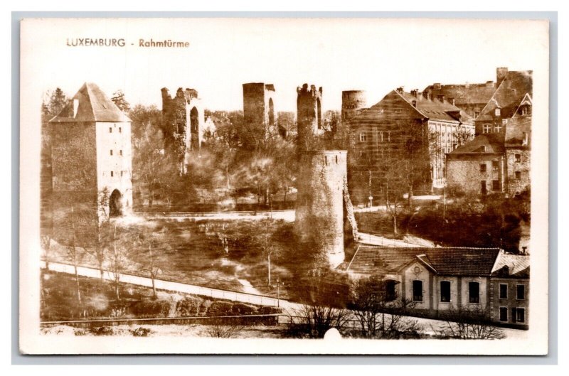 RPPC Luxembourg Rahmtürme Water Reservoir UNP Postcard U24