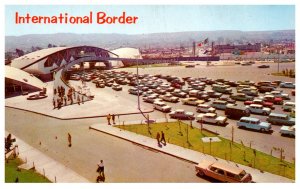 Mexico Tijuana  Aerial view of International Border