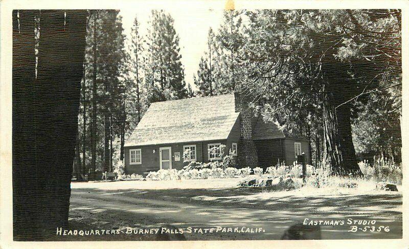 Burney Falls Headquarters 1948 Shasta Siskiyou California RPPC Eastman 5223
