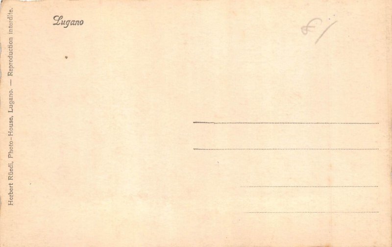 A759 Switzerland Lugano RPPC vintage postcard
