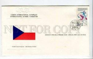 424674 Czechoslovakia 1980 Winter Olympiad Lake Placid Olympic Committee FDC