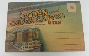 Vintage Souvenir fold-out Postcard folder Ogden Utah 18 photo