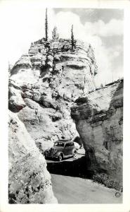 Haynes RPPC Postcard 36248 Car at Silver Gate Yellowstone National Park Unposted