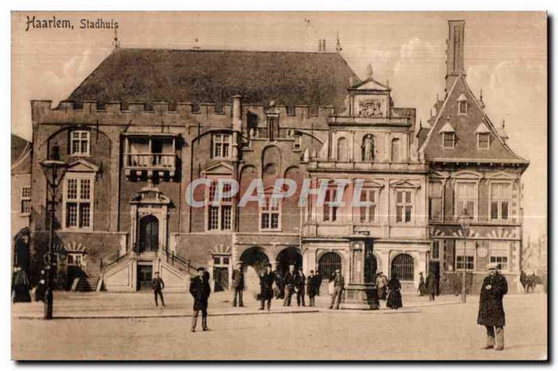 Postcard Old Haarlem Stadhuis