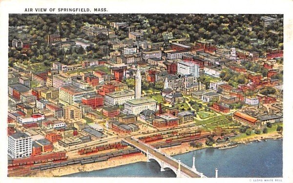 Air View of Springfield in Springfield, Massachusetts