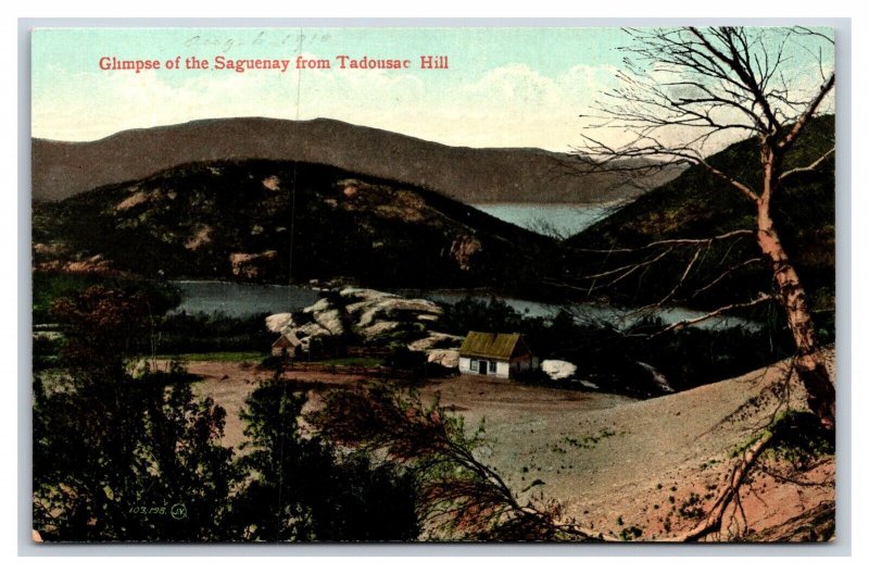 View of Saguenay From Tadousac Hill Quebec Canada UNP DB Postcard N22