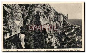 Old Postcard Menton Vue Prize on The Intreieur