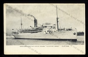 UC144 - Union Castle Liner - LLandovery Castle - postcard