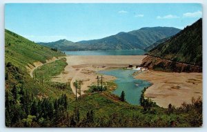 SWAN VALLEY, ID Idaho ~ Bonneville County  PALISADES DAM & LAKE c1950s  Postcard