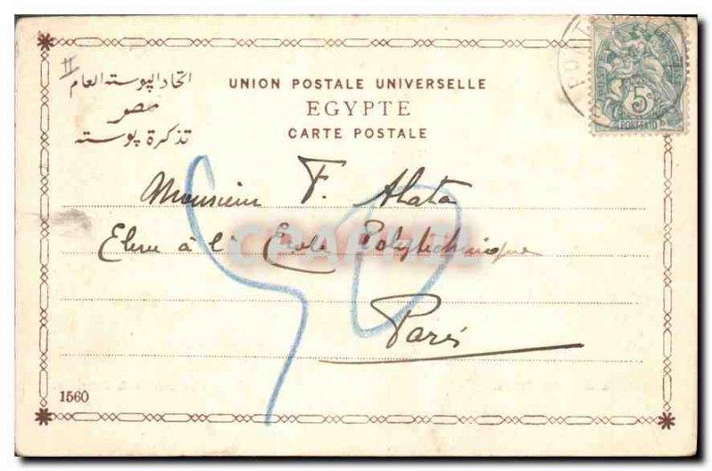 Postcard Ancient Egypt Egypt Pyramids and Dattiers