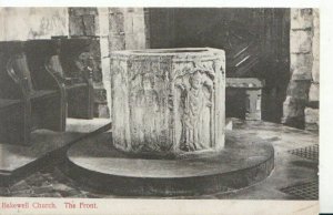 Derbyshire Postcard - Bakewell Church - The Font - Ref ZZ5996