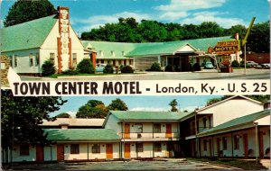 Postcard Town Center Motel in London, Kentucky~1245