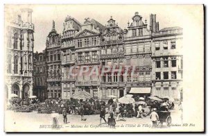 Postcard Old House Brussels Corporate Place de l & # Walking City 39hotel